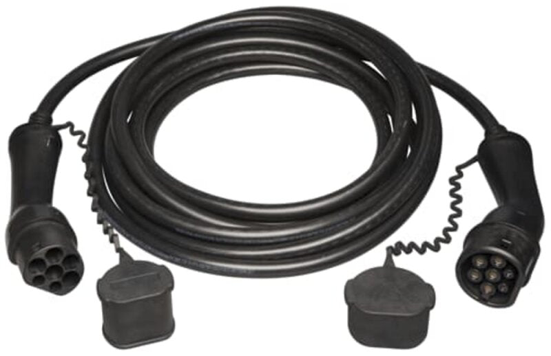 Cavo di carica AC T2+T2 16A 3L 7m 400V nero