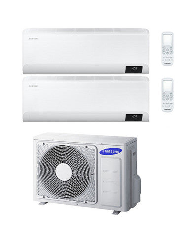 Climatizzatore Condizionatore Samsung CEBU R32 Wifi Dual Split Inverter 7000 + 9000 BTU con U.E. AJ040TXJ2KG/EU NOVITÁ Classe A+++/A++