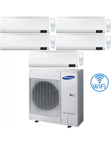 Climatizzatore Condizionatore Samsung CEBU R32 Wifi Penta Split Inverter 7000 + 7000 + 7000 + 9000 + 9000 BTU con U.E. AJ100TXJ5KG/EU NOVITÁ Classe A++/A+