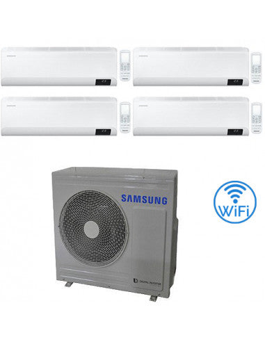 Climatizzatore Condizionatore Samsung CEBU R32 Wifi Quadri Split Inverter 7000 + 7000 + 9000 + 9000 BTU con U.E. AJ080TXJ4KG/EU NOVITÁ Classe A++/A+