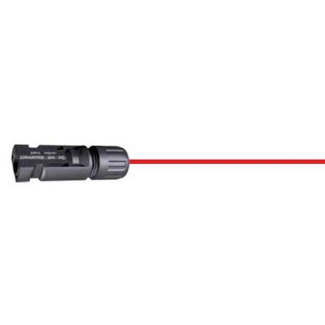 Cavo solare rosso 6 mm2 - 10 m con connettore