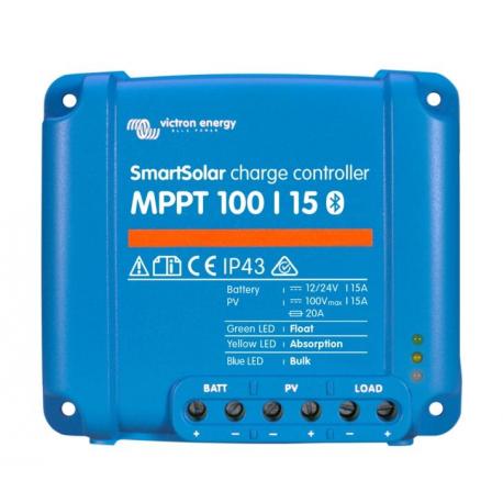 Regolatore di carica solare Smartsolar MPPT LED 100/15 (12/24V - 15A)