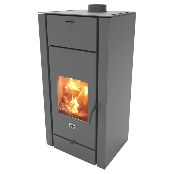 STUFA A LEGNA ADLER AHRIA VENTILATA 10,9 KW ANTRACITE 5 STELLE CLASSE A+
